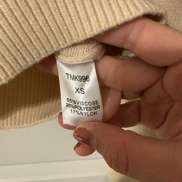 THML Varsity Ruffle Detail Sweater - Picture 2 of 4